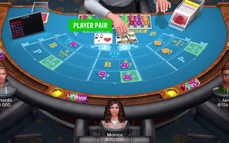 bàn Baccarat Hitclub với các cửa cược